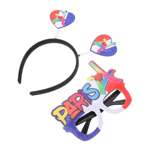 TOVINANNA 1 Satz Sportliches Stirnband mit Herz und Sportbrille Teiliges Herz Stirnbänder für Sportevents Partys und Feste von TOVINANNA