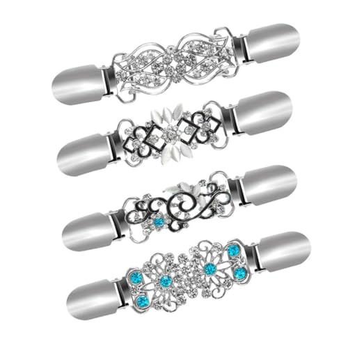 TOVINANNA 1 Satz Strass Mäntel Clips für Kleidung Stilvolle Strickjacken Clips für Schals Pullover und Cardigans Robust und Rutschfest Accessoire für von TOVINANNA