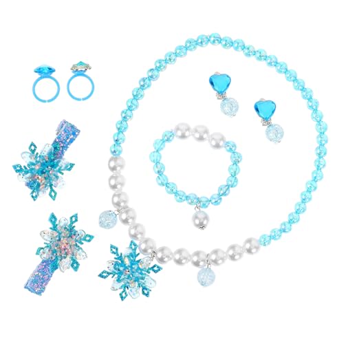 TOVINANNA 1 Satz Teiliges Schneeflocken und Armband Set für Mädchen Buntes Schmuckset für Geburtstag Weihnachten und Besondere Anlässe von TOVINANNA
