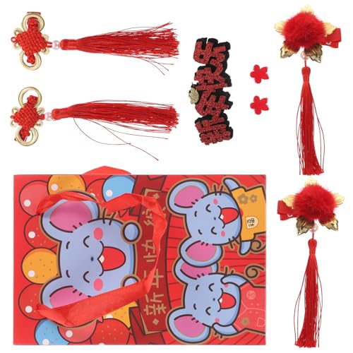 TOVINANNA Chinesischer Stil Haarschmuck Mit Quasten Für Niedliche Haarspangen Für Neujahr Accessoire Für Chinesische Mädchen Traditioneller Kleidung von TOVINANNA