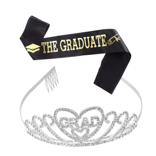 TOVINANNA Abschlussfeier-zubehör Legierungs-stirnband Etikette-gürtel Haar-set Stilvolles Abschluss-accessoire TOVINANNA Abschlussfeier-zubehör Legierungs-stirnband Etikette-gürtel Haar-set Stilvolles Abschluss-accessoire von TOVINANNA