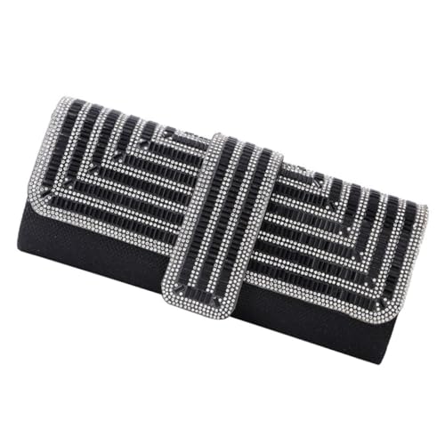 TOVINANNA 1 Stück Damen Handtasche mit Strass Eleganter Abend Clutch für Hochzeiten Partys und Besondere Anlässe Schwarz Vielseitig Kombinierbar TOVINANNA 1 Stück Damen Handtasche mit Strass Eleganter Abend Clutch für Hochzeiten Partys und Besondere Anlässe Schwarz Vielseitig Kombinierbar von TOVINANNA