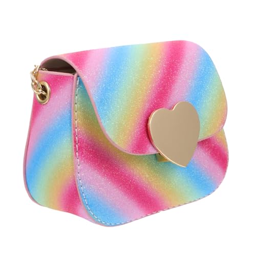TOVINANNA 1 Stück Damen PU Umhängetasche Retro Satteltasche Crossbody Bag für Alltag Party Shopping Vielseitige Handtasche für Geldbörse Schlüssel Kosmetik Herz Rot von TOVINANNA