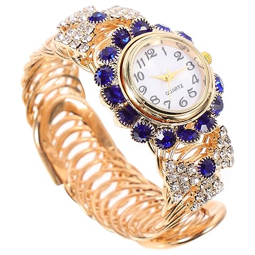 TOVINANNA 1 Stück Damenuhr Modische Uhren Frauenuhren Frauen Beobachten Armbanduhr Für Damen Armbanduhren Für Damen Weibliche Uhren Edelstahluhren Für Damen Frauen -Bling -Uhr Blue Legierung von TOVINANNA