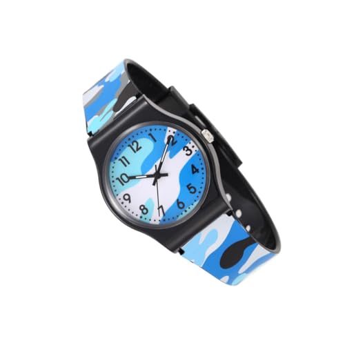 TOVINANNA 1 Stück Kinderuhr Camouflage Design Verstellbare Wasserdichte Armbanduhr für Jungen für Zeitlernen Modischen von TOVINANNA