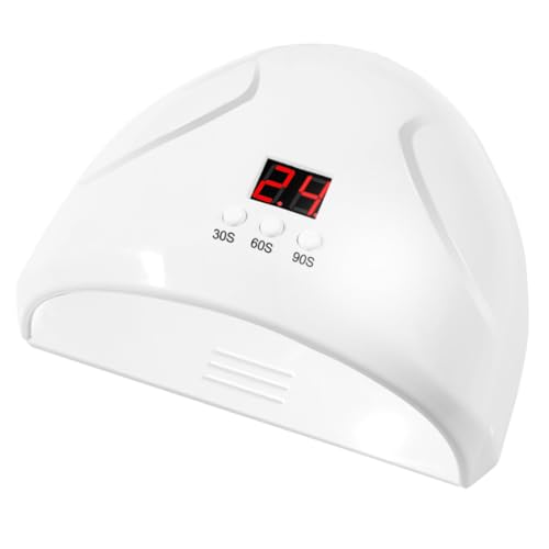 TOVINANNA 1 Stück LED Nageltrockner mit Lampen Automatischer Sensor Timer Einstellungen für Gel Nagellack für Maniküre zu Hause Salon Weiß von TOVINANNA