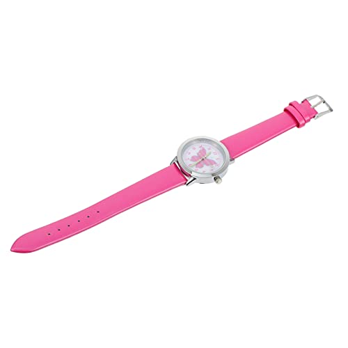 TOVINANNA Leuchtende Kinderuhr für Mädchen Schmetterlingsmuster Quarzwerk als Kindergeschenk von TOVINANNA