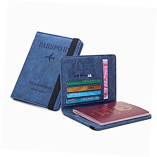 TOVINANNA 1 Stück RFID Passport Wallet PU für Damen Multifunktionale Dünne Aufbewahrungstasche für Sichere Dokumentenorganisation Unterwegs von TOVINANNA