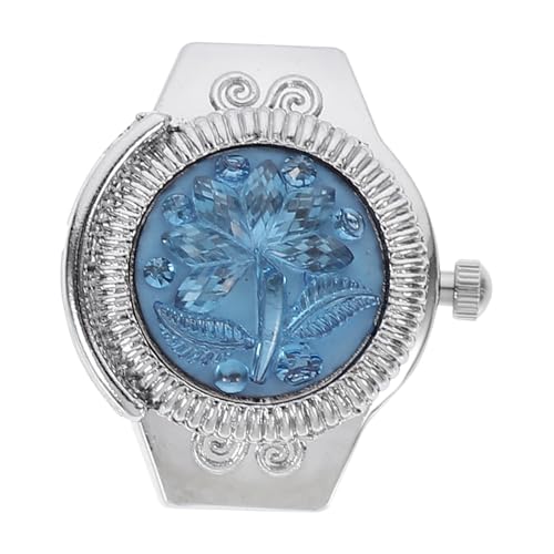 TOVINANNA Finger Uhr Ring Aus Zinklegierung Kleine Dekorative Uhr Für Freizeit Und Modeoptik Einfach Und Praktisch Zu Tragen von TOVINANNA