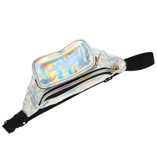 TOVINANNA 1 Stück Transparenter Outdoor Gürtelbeutel Multifunktionale Strandtasche mit Verstellbarem Tragegurt für Damen für Arbeit Schule oder Einkaufen Stylischem Weiß von TOVINANNA