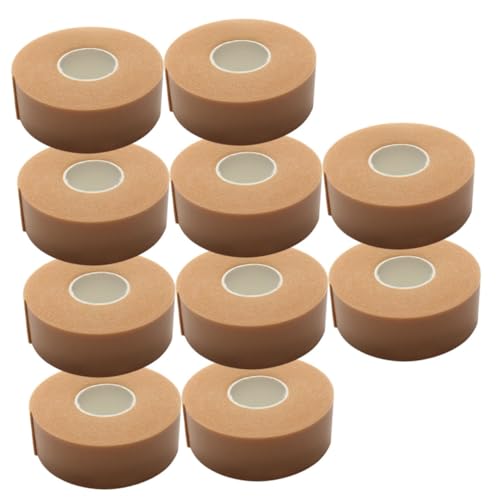 TOVINANNA Wimpern 10 Rollen Wimpernband Patch Masken Wimpernverlängerungsreiniger Tücher Cosmetic Kosmetiktäschchen Werkzeug Schäumt Wimpernbänder Hilfsmittel Zur Wimpernverlängerung Schaum Brown von TOVINANNA