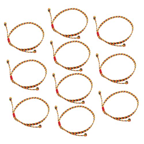 TOVINANNA 10stücke Handgewebte Verstellbare Seilarmbänder Bunte Fußkettchen Ethnischer Schmuck Für Sommer Strand Und Boho-stil von TOVINANNA