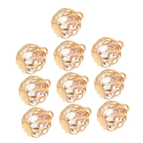 TOVINANNA 10 Stück Laternen Perlen Charms für Schmuckherstellung DIY Ohrringe Armbänder und Zubehör Langlebigen Materialien Einfach zu Verwenden und Vielseitig Einsetzbar von TOVINANNA