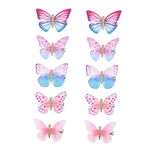 TOVINANNA 10stücke Dekorative Schmetterlinge Haarnadeln Schmetterlinge Haar Clips Mädchen Kopfschmuck Schmuck Für Haare Schmetterlingspins Party Hochzeit Geburtstag von TOVINANNA