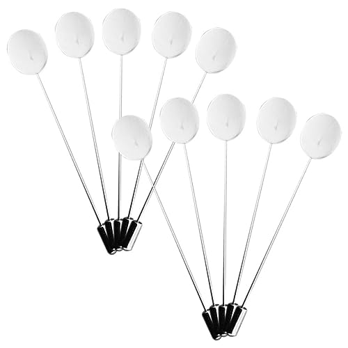 TOVINANNA Sicherheitsnadeln Anstecknadeln für Selbstgemacht Multifunktionale Broschennadeln für Herrenanzüge Hochzeitsaccessoires 10 Stück von TOVINANNA