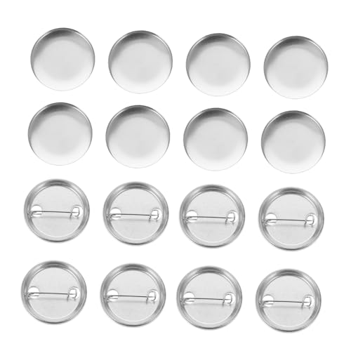TOVINANNA 100 Sätze DIY Blanko Button Badges für Basteln Stabile Anstecker mit Klarem Film Vielseitig für Kleidung Taschen Geschenke und Souvenirs Geeignet von TOVINANNA
