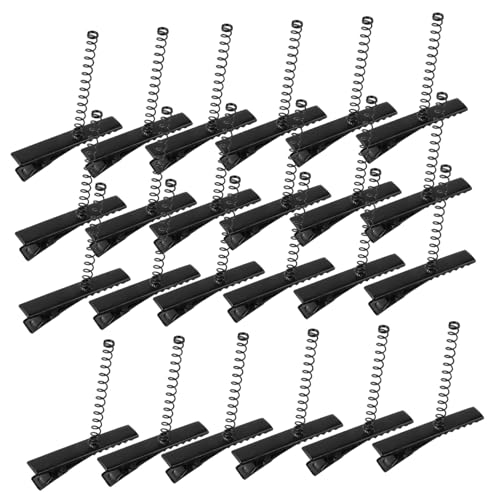 TOVINANNA 100 Stück Haarclips Metall Alligator Clips mit DIY Haarspangen für Mädchen Vielseitige Haarschmuck für Basteln Styling Party und Alltag von TOVINANNA