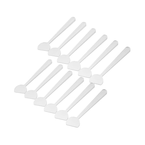 TOVINANNA 100 Stück Sahnelöffel Gesichtsmaskenspatel Hautpflege-Spatel Gesichtsmaske Löffel kosmetische Spachtel Schminklöffel Gesichtsspatel Gesicht Löffel Gesichtslöffel pp Transparent von TOVINANNA