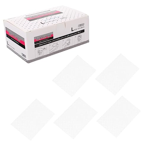 TOVINANNA 1000 Blatt Perm Papier Vorsatzpapier Für Haare Hervorhebungs-kit Anti-schuppen-shampoo Dauerwelle Endpapier Haarwachstumsserum Runde Haarbürste Shampoo Und Spülung Dauerwellen Weiß von TOVINANNA