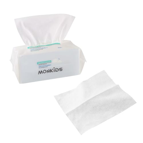 TOVINANNA 100St Gesichtsreinigungstuch makeup remover wipes Baumwoll-Gesichtstücher handtücher Gesichtstücher aus Baumwolle Make-up-Entferner-Tuch nass und trocken Gesichtstuch Handtuch von TOVINANNA