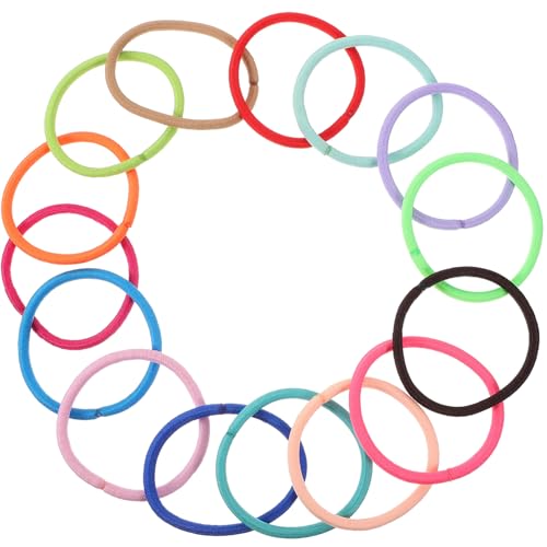TOVINANNA 100stücke Starkes Elastisches Haarband Haarkreis Haarring Für Frauen Kopfseil Haarschmuck Aus Polyester Zufällig Sortierte Farbe von TOVINANNA
