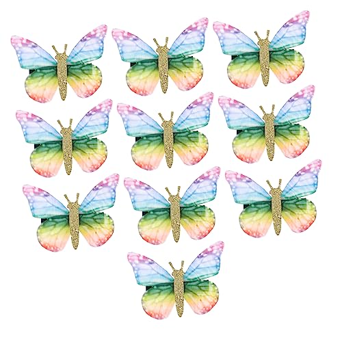 TOVINANNA 10stücke Teiliges Schmetterlings-haarspangen Für Mädchen Zarte Haarklammern Aus Dünnem Organza Für Feste Und Anlässe Haarschmuck-accessoire Für Geburtstage Und Feiertage von TOVINANNA