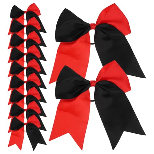 TOVINANNA 10stücke Große Haargummis Mit Schleife Für Frauen Und Mädchen Elastische Haargummis Zwei Farben Für Hochzeiten Sport Und Freizeitaktivitäten von TOVINANNA