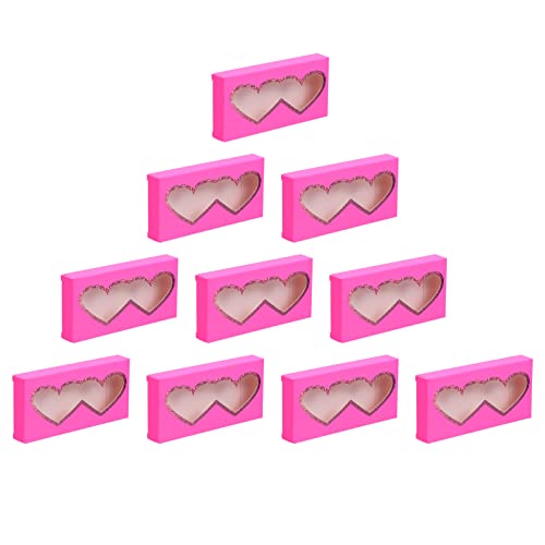 TOVINANNA 10stücke Leere Wimpernbox Aus Papier Mit Transparentem Fenster Zur Aufbewahrung Von Künstlichen Wimpern Leicht Und Tragbar Für Make-up-organisation von TOVINANNA