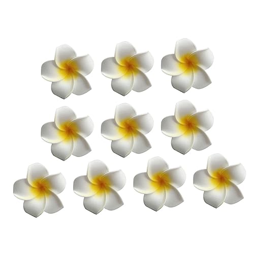 TOVINANNA 10stücke Blumen Kopfschmuck Hawaii Style Haarnadel Eierblumen Haarspange Zarte Haarnadel Zur Dekoration Für Mädchen Elegant Und Fein von TOVINANNA