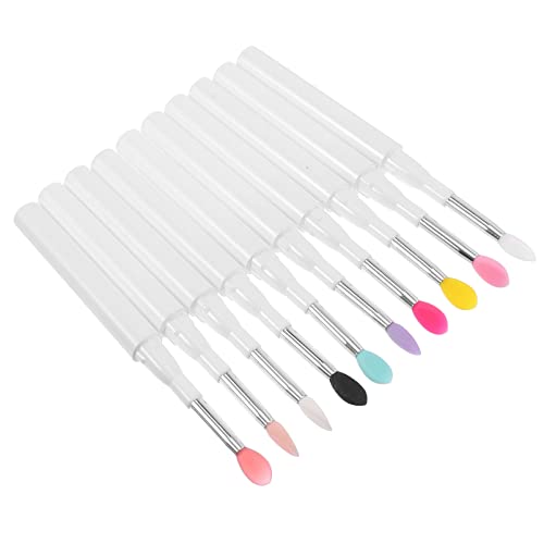 TOVINANNA 10stücke Silikon Lippenpinsel Make-up Zubehör Kosmetik Lippenstiftpinsel Für Lidschatten Und Lippenpflege von TOVINANNA