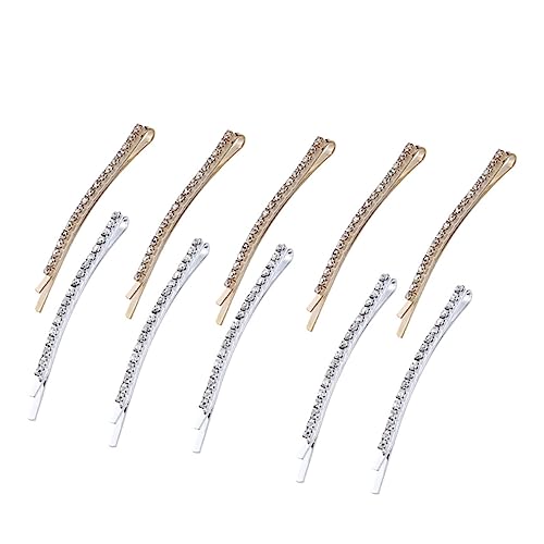 TOVINANNA 10stücke Teiliges Wasserstein Haarnadeln Mit Strass Goldene Und Silberne Haarklammern Für Frauen Und Mädchen Für Hochzeiten Und Besondere Anlässe von TOVINANNA