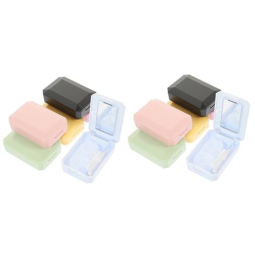 TOVINANNA 12 Sets Brillenetui Brillenhalter Brillenreiniger Spray Reiseadapter Maschinenlösung Batterie Organizer Tragbares Etui Werkzeug Damen – Etui Pp von TOVINANNA