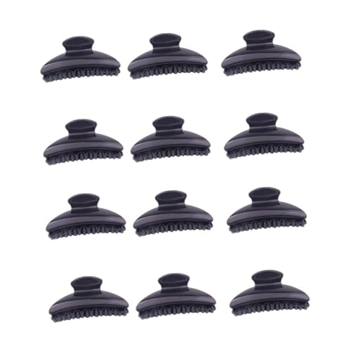 TOVINANNA 12 Stk Haarnadeln Dusche Haarnadel Pferdeschwanz-Halter-Clip Damen Kieferkralle Clip Haarspange hair styling frisuren zubehör Haarspangen Kopfschmuck Acryl Black von TOVINANNA