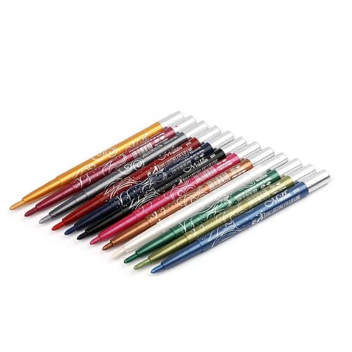 TOVINANNA Dauerhaftes Lidschattenstift-set 12-teilig Automatische Rotation Für Damen von TOVINANNA