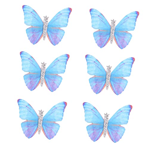 TOVINANNA 12stücke Schmetterlings-haarspangen Für Fantasievolle Haaraccessoires Blau Und Für Mädchen Und Für Partys Und Besondere Anlässe von TOVINANNA
