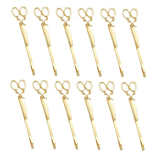 TOVINANNA 12stücke Haarspangen Schere Form Haarnadel Aus Metall Für Mädchen Haaraccessoires Für Frisuren von TOVINANNA