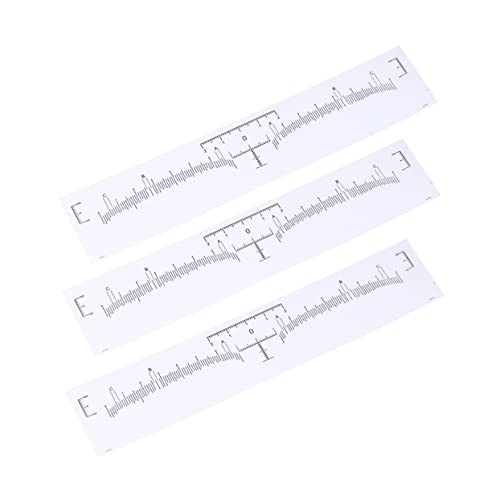 TOVINANNA 120St Mini-Messwerkzeug brow tool augenbrauenschablone Augenbrauen-Design-Hilfsmittel Lockenwickler Haarentfernungsgerät Gel Mini-Messschieber Augenbrauenlineal Aufkleber von TOVINANNA
