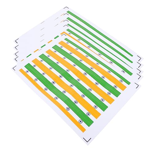 TOVINANNA 126stücke Aufkleber Für Indische Nationalflagge Fußball-tasse-gesichtsaufkleber Jubeln-prop Aus Hochwertigem Material Sicher Und Vielseitig Einsetzbar Für Körperteile Hände Beine u von TOVINANNA