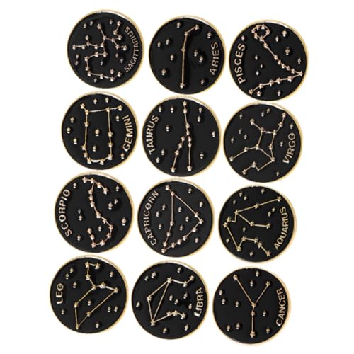 TOVINANNA 12Stücke Broschen Emaille Pins für Frauen Modisches Accessoire für Kleidung Taschen Langlebige Anstecknadeln zur Dekoration von TOVINANNA