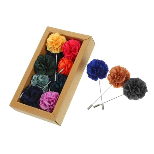 TOVINANNA 16 Stücke Herren Anzug Brosche Blume Dekoration Kragenbrosche Reversnadel Blumen Anstecknadel Satz für Hochzeit Party und Formalanlässe von TOVINANNA