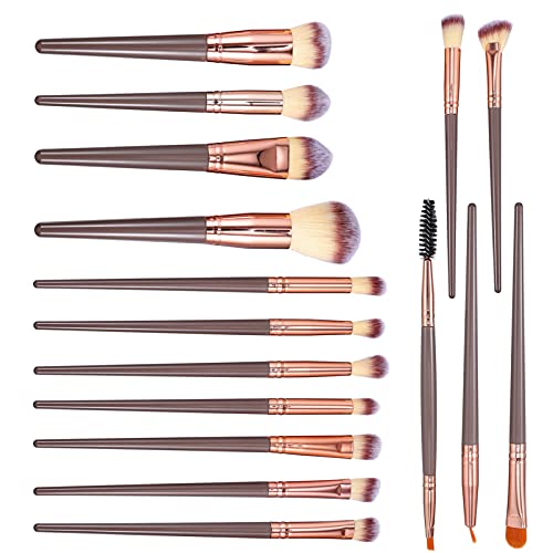 TOVINANNA 16stücke Multifunktions Make-up Lidschatten Puder Pinsel Set Make-up Werkzeug Kosmetikset Augen Gesichts Kosmetikpinsel von TOVINANNA