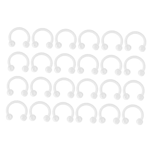 TOVINANNA 18 Stück Teiliges Piercing Schmuck Transparent mit Nasenringen Lippen und Augenbrauensteckern Modisch Leicht zu Tragen Verarbeitung für Damen und Tägliche Partys von TOVINANNA