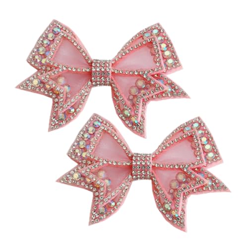 TOVINANNA 1Paar DIY Bowknot Schuhcharms mit Strasssteinen Abnehmbare Schuhdekoration für Damen Mädchen Taschen und Bastelprojekte von TOVINANNA