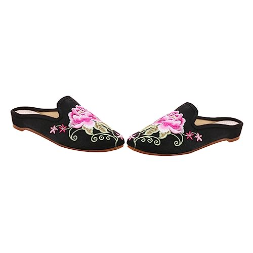 TOVINANNA 1Paar Damen Ethnische Stickschuhe Weiche Hausschuhe mit Modischem Design für Zuhause für Frauen TOVINANNA 1Paar Damen Ethnische Stickschuhe Weiche Hausschuhe mit Modischem Design für Zuhause für Frauen von TOVINANNA