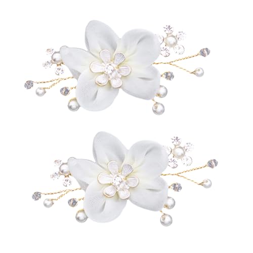 TOVINANNA Schuhschnallen Abnehmbar Für Damen High Heels Schuhclip Mit Kunstblume Schuhdekoration Für Hochzeitsfeiern von TOVINANNA