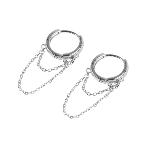 TOVINANNA Ketten Design Ohrhänger Aus Silber Für Damen Baumelnde Ketten Ohrhänger Elegantes Damen Ohrschmuck Für Alltag Und Party von TOVINANNA