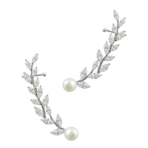 TOVINANNA Ohrkletterer Aus Nickelfrei Mit Edelstein Für Frauen Ohrmanschetten-reif Crawler Cuff Ohrstecker Ohrkletterer Für Frauen von TOVINANNA