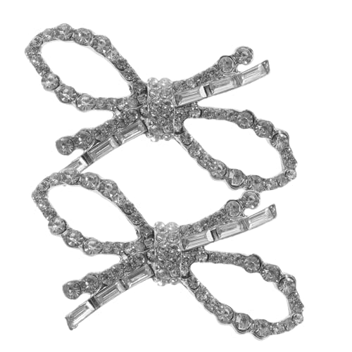 TOVINANNA Hochzeits-strass Schuhclips Mit Glitzer-schleife Abnehmbare Schuhschnallen Für Damen Eleganter Schuhschmuck Für Pumps Sandalen Vielseitige Accessoires Für Braut Und Festlichkeiten von TOVINANNA