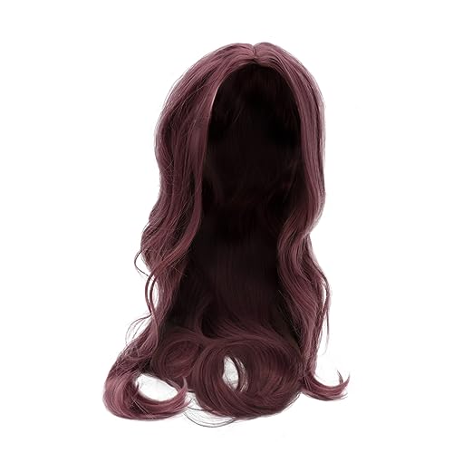 TOVINANNA Lange Lockige Perücke in Gefärbtes Haarteil Aus Chemiefaser Perücke Für Damen Für Cosplay Kostümparty Und Mode von TOVINANNA