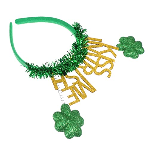 TOVINANNA 1Stk Prost Stirnband pom Kopfbedeckung Kostüm Kleeblatt fasching haarschmuck faschings haarschmuck tragegurt stutzenhalter st. Patrick's Day Stirnband Haarband-Requisite Schaum von TOVINANNA